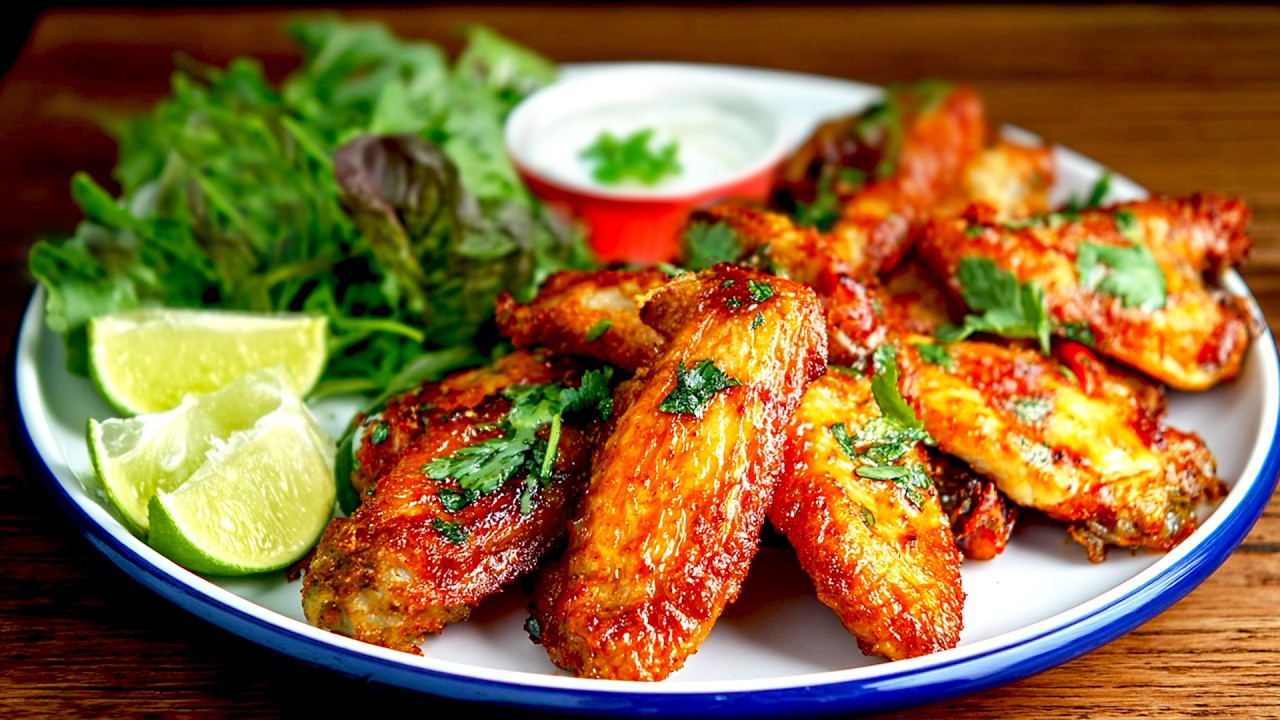 Crispy Guilt-free Chicken Wings:  Oven Baked