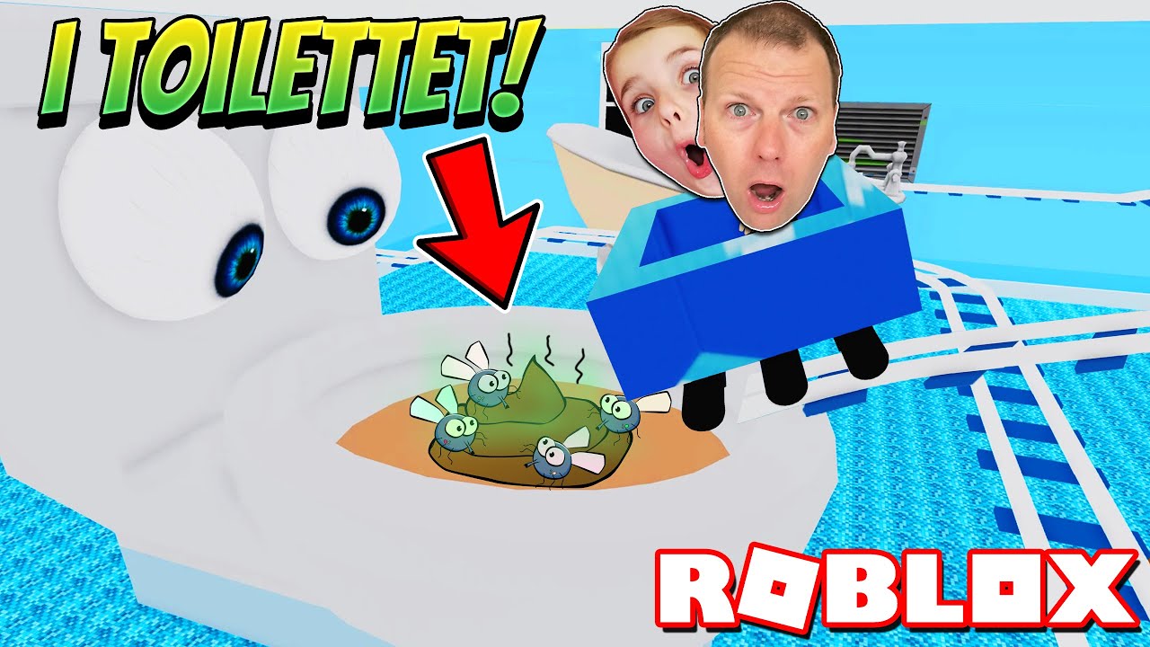 Vores RUTCHEBANE endte med en SURPRISE! ROBLOX Cart Ride Into Toilet