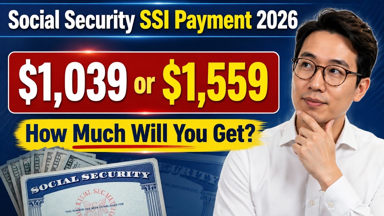 Social Security SSI Payment 2026: $1,039 or $1,559 &mdash; How Much Will You Get?