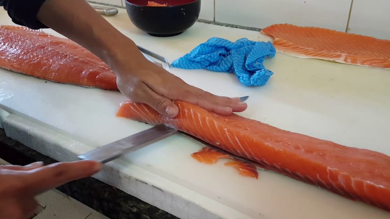 COMO FILETAR O SALMÃO I COMIDA JAPONESA - PARTE II