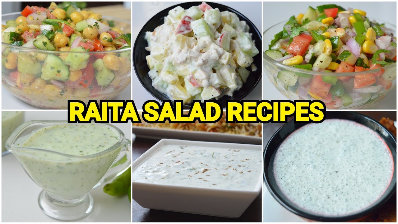 6 Best Raita & Salad Recipes Eid Special by (YES I CAN COOK)