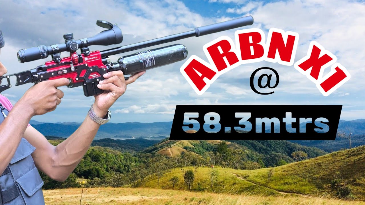 ARBN X1 AT 58.3MTRS//ARBN X1 ACCURACY TEST//ARBN SPORTS ARBN X1 PCP