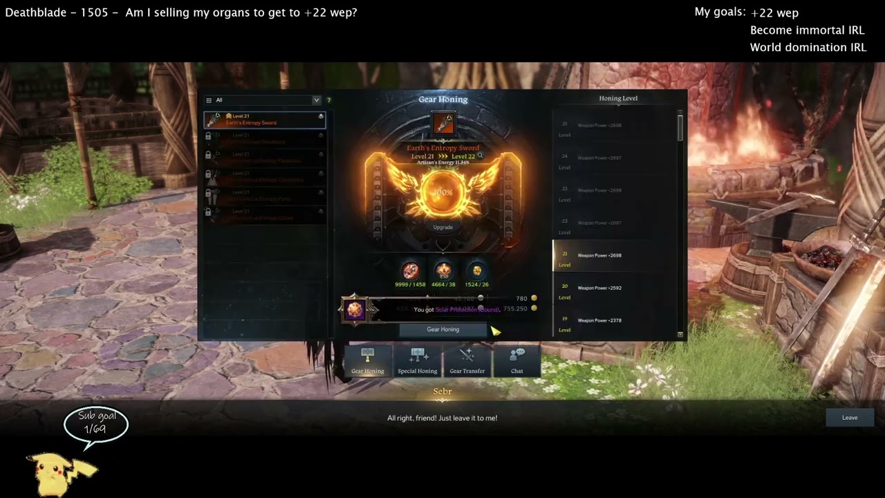 Lost Ark streamer tries to hone +22 weapon || Stream highlight | F2P ||