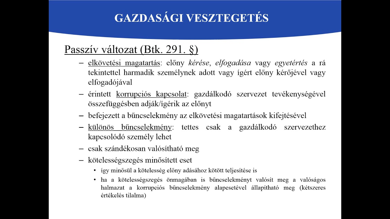 Korrupciós bűncselekmények - tovább