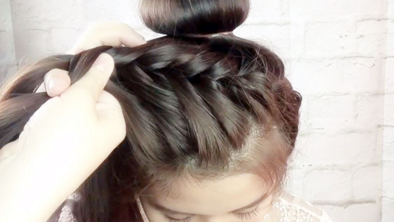 เก็บผมถักเปียรอบหัว ไปวัดทำบุญ  l Thai Narak