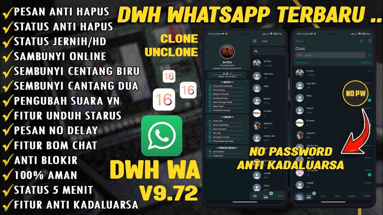 DWH WHATSAPP V9.72 TERBARU 2023 || DWH WA TERBARU 2023
