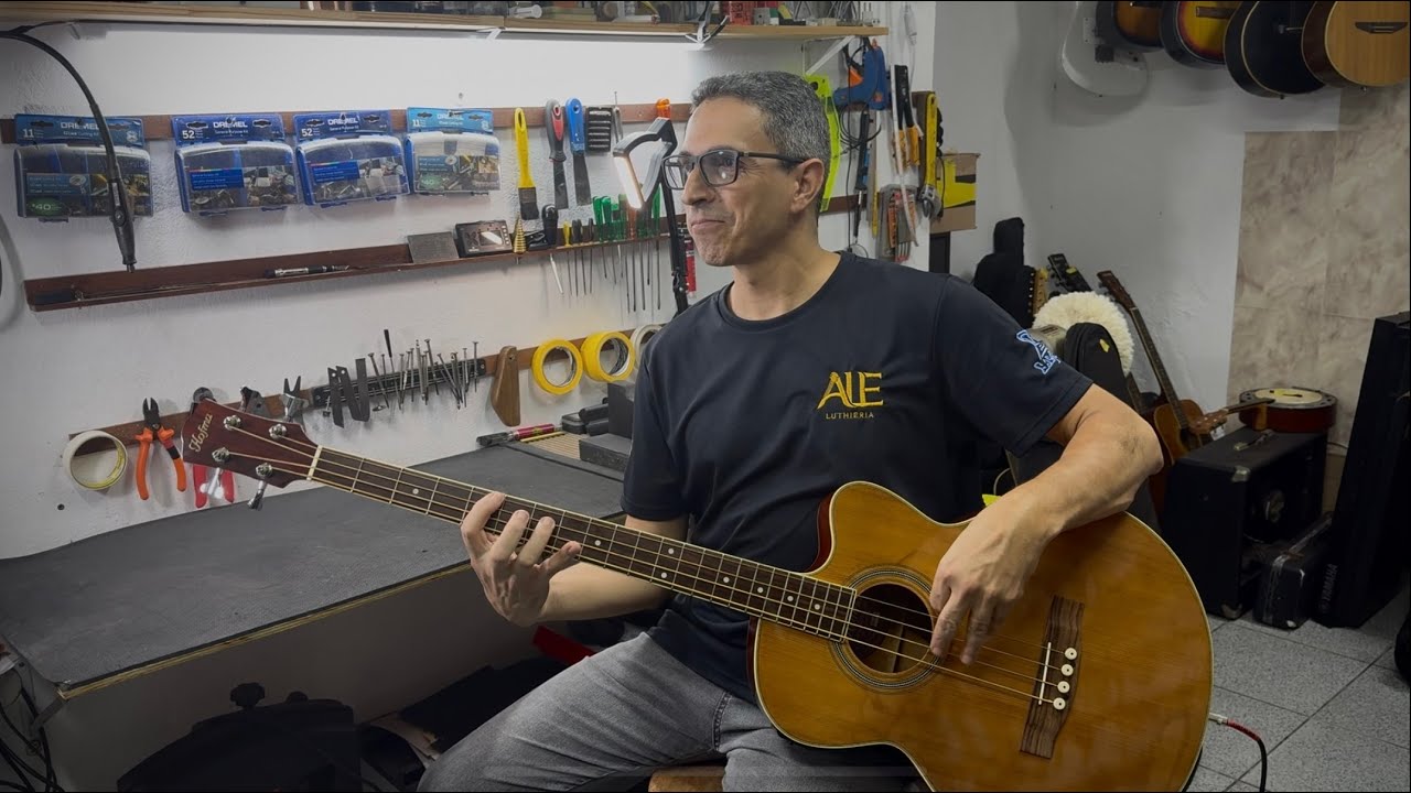 MANUTENÇÃO COMPLETA NO BAIXOLÃO HOFMA - ALE LUTHIER