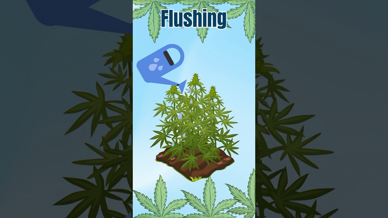 Why Flushing Cannabis Plants Is Important - Beginners Guide 💧
