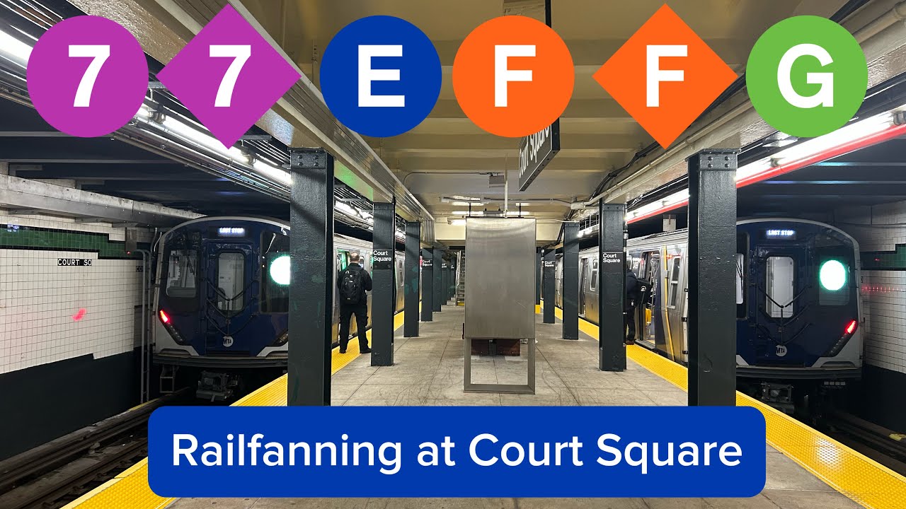 Railfanning at Court Square (2/20/2026)