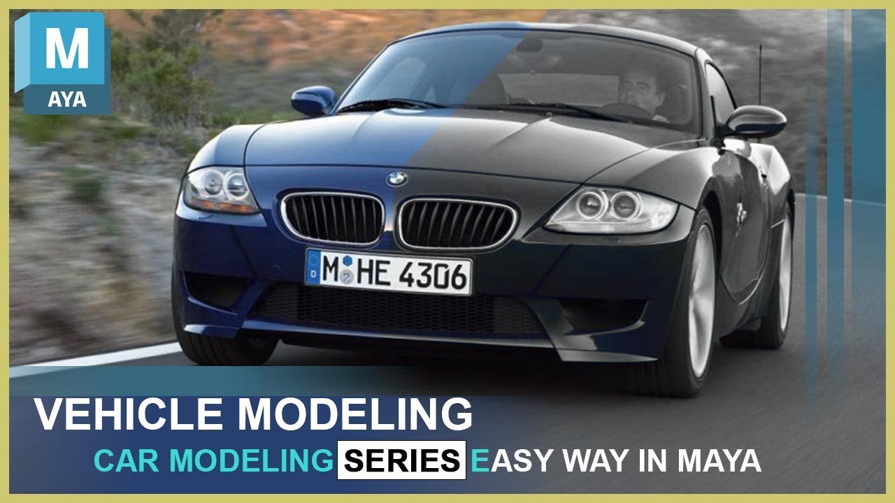How to Model 3d Car in Maya: BMW Z4 Sports