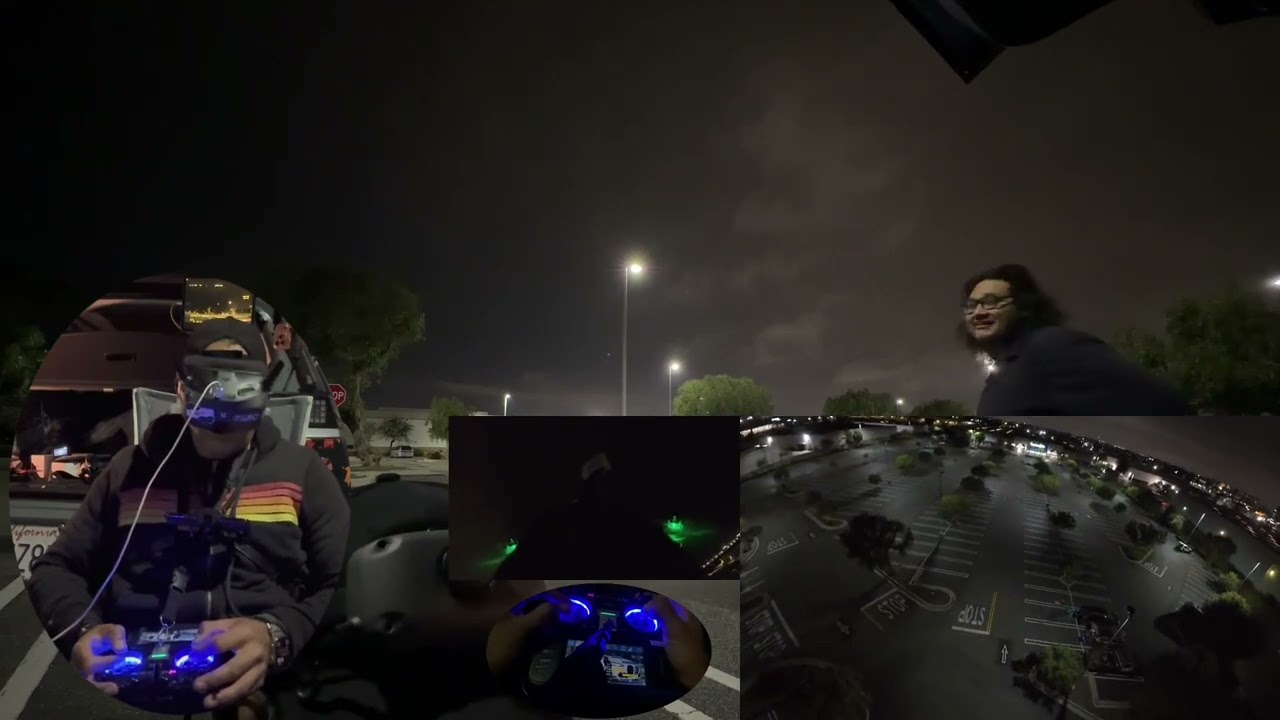 Flying my drone at night is an amazing experience 