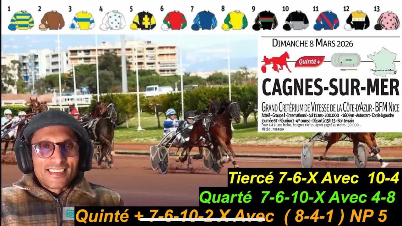 تحليل كانتي السباقات الفرنسية  Des pronostics Quinté & autres courses