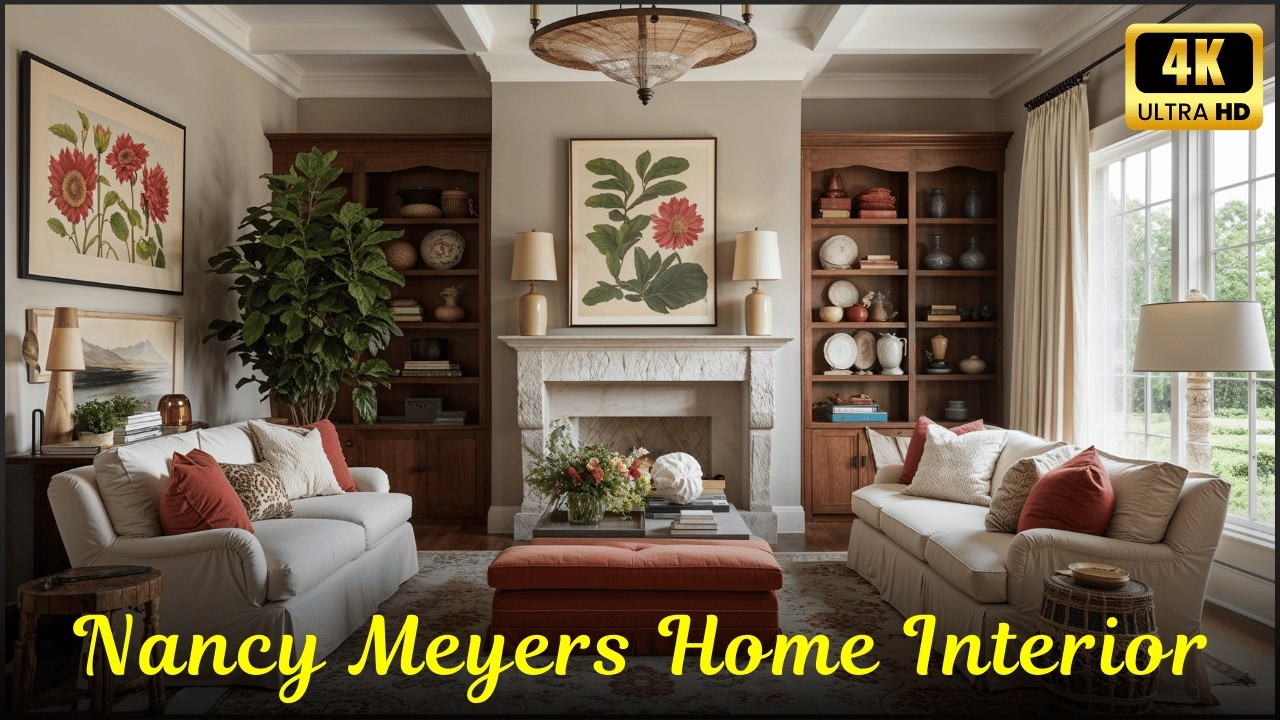 Nancy Meyers Home Interior Decoration Ideas for Cozy Elegant Luxury Living