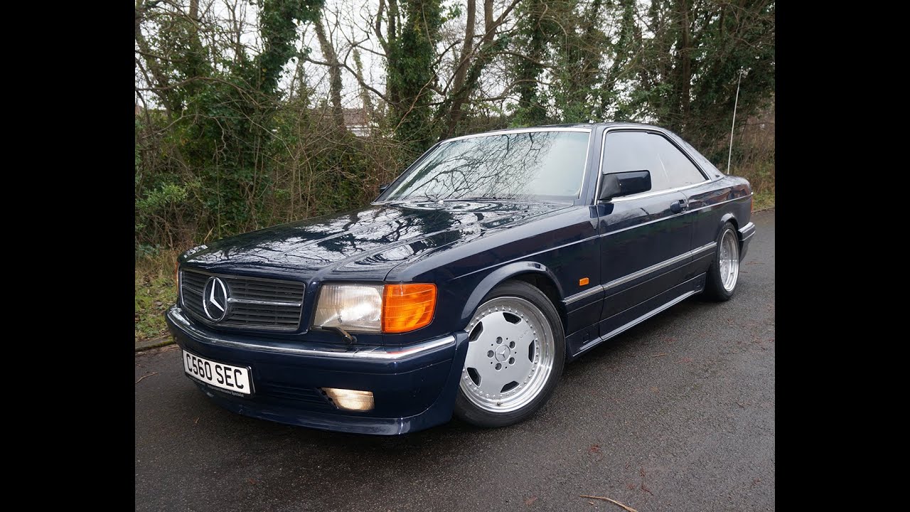 1989 MERCEDES 560 SEC COUPE MIDNIGHT BLUE W126 AMG STYLING