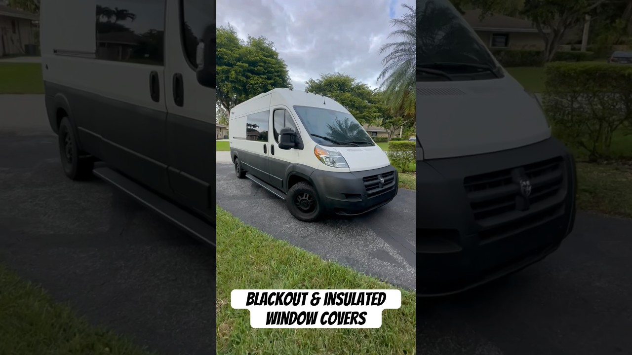 Blackout and Insulated Window Covers for Van Conversion