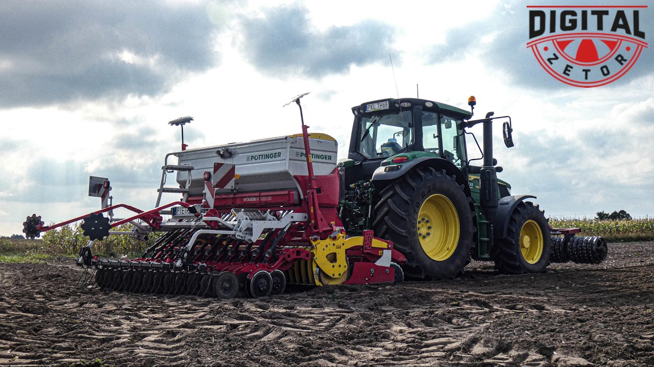 🔥Siewy na nawigacji!🔥Jesienny siew pszenicy!🔥UR-Pietrzak!🔥 John Deere & Pottinger!🔥