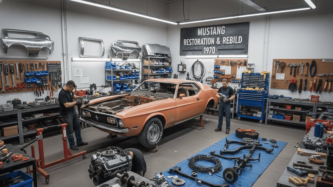 Restauración de un Ford Mustang abandonado de 1970 | Restauración y reconstrucción de un muscle car