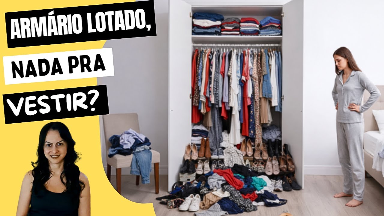 Eu tinha 20 blusas iguais e não tinha o que vestir | Como mudei meu guarda-roupa