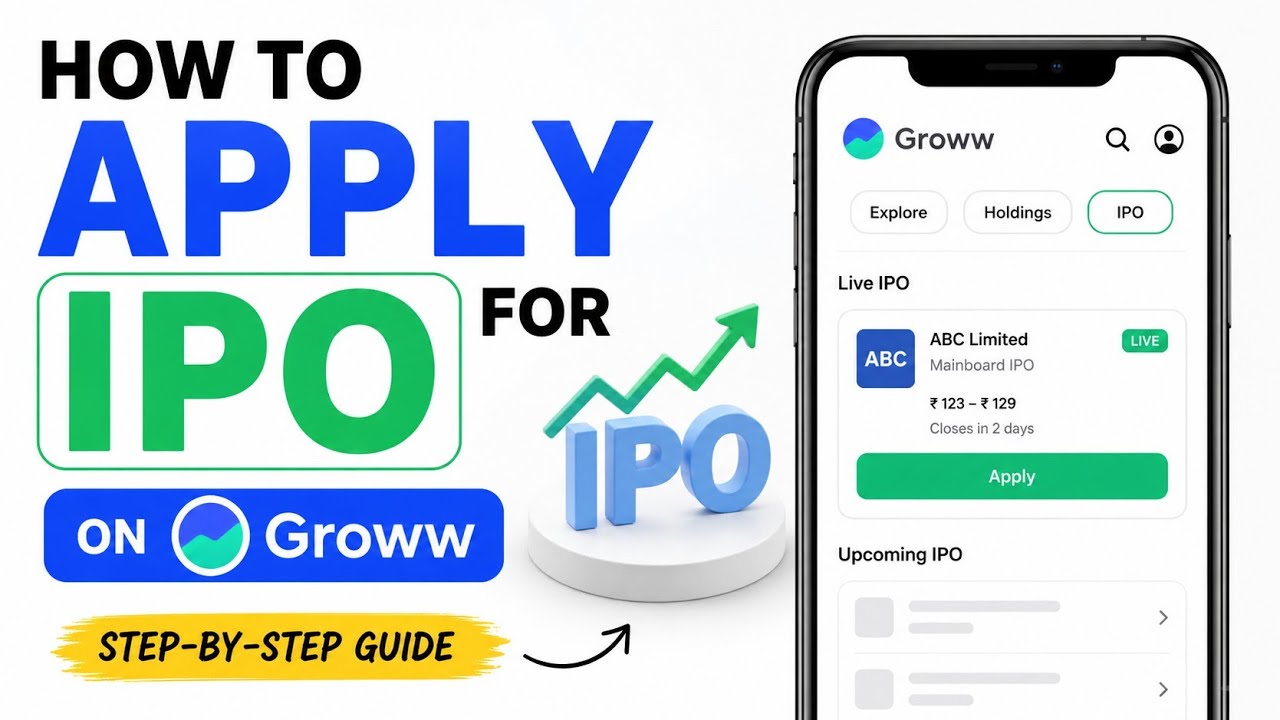 LIVE DEMO - How to Apply for an IPO | IPO Application, Lot Size | Share Market for Beginners
