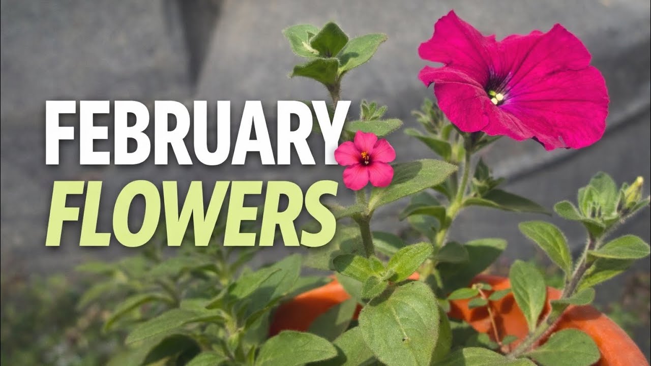 10 Flowers to Plant in February 🌸 | Easy for Home & Balcony Garden