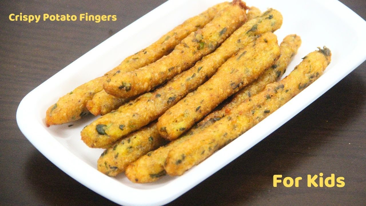 Potato Finger Recipe | Potato Snacks Recipe | Homemade Kids Recipe