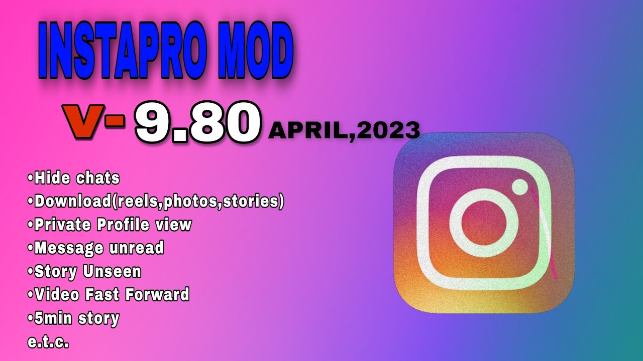 Instapro latest version V-9.80.instapro mod apk april 2023.instapro mod updated 1 day ago.#techme111