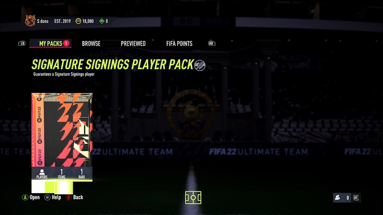 Fifa 22 signature signing player pack