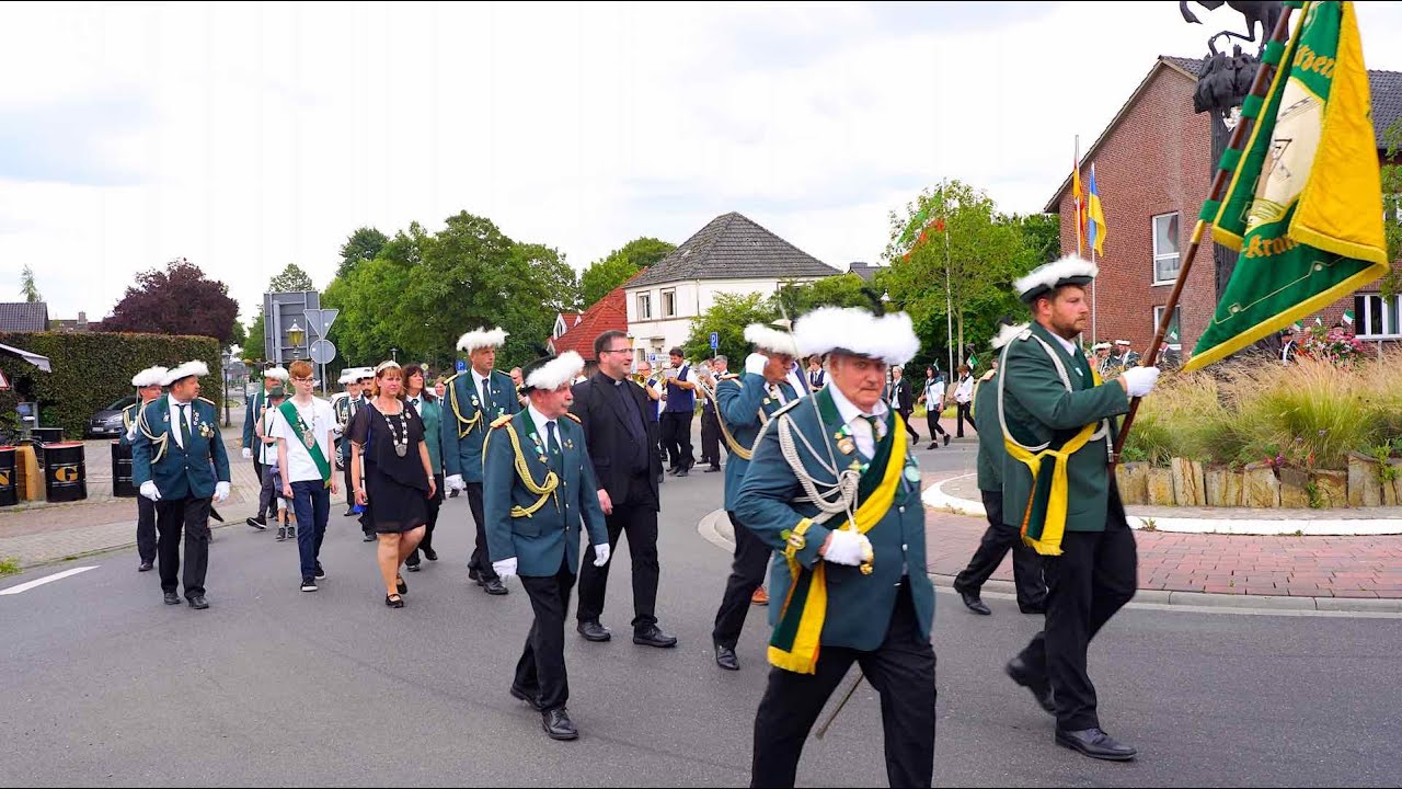 Schützenverein Kranenburg-Scheffenthum, Festumzug 31.07. 22 -           Video von Thomas Velten