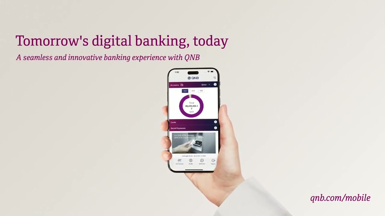 The new sleek design of mobile banking