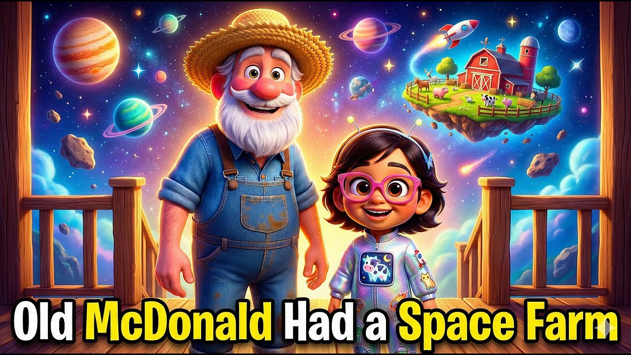 Old MacDonald Had a Space Farm 🚀 | Kids Cosmic Song