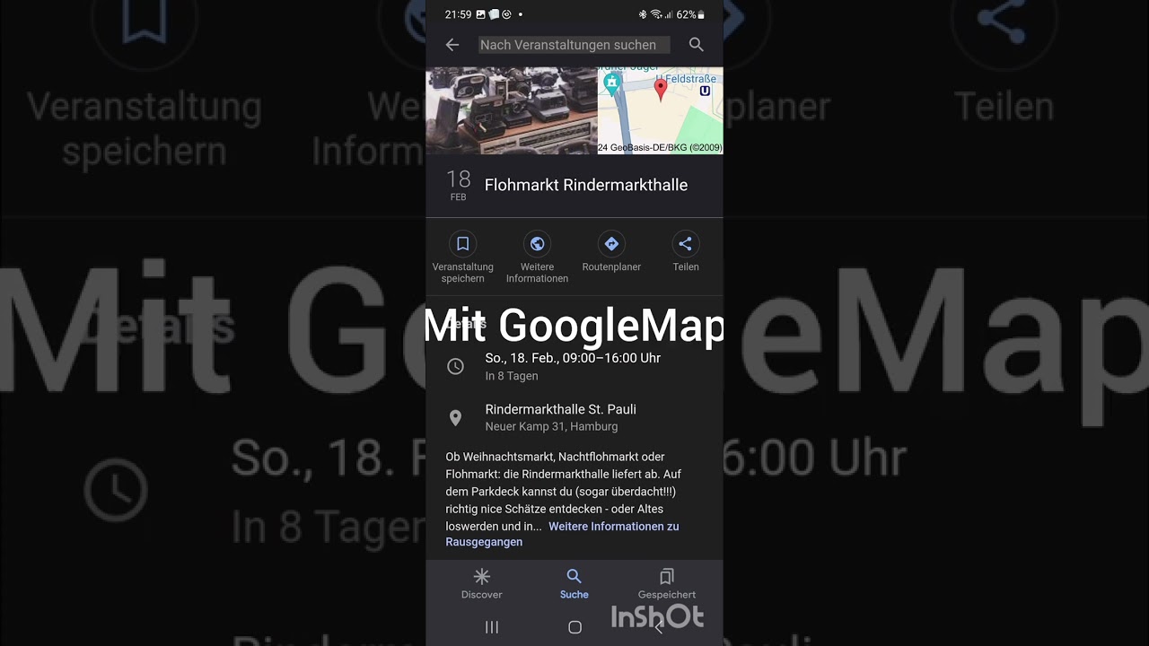 Hamburger Flohmarkt Rundreise durch Google mit Google Werbung.