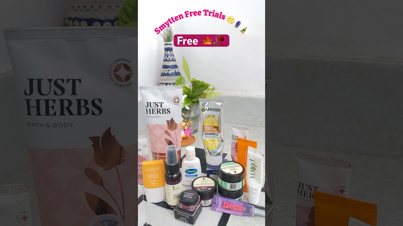 Smytten Haul 2025 🛍️Got All This for ₹0?! | Free Products You&rsquo;ll LOVE 😳 #SmyttenHaul #viralshorts