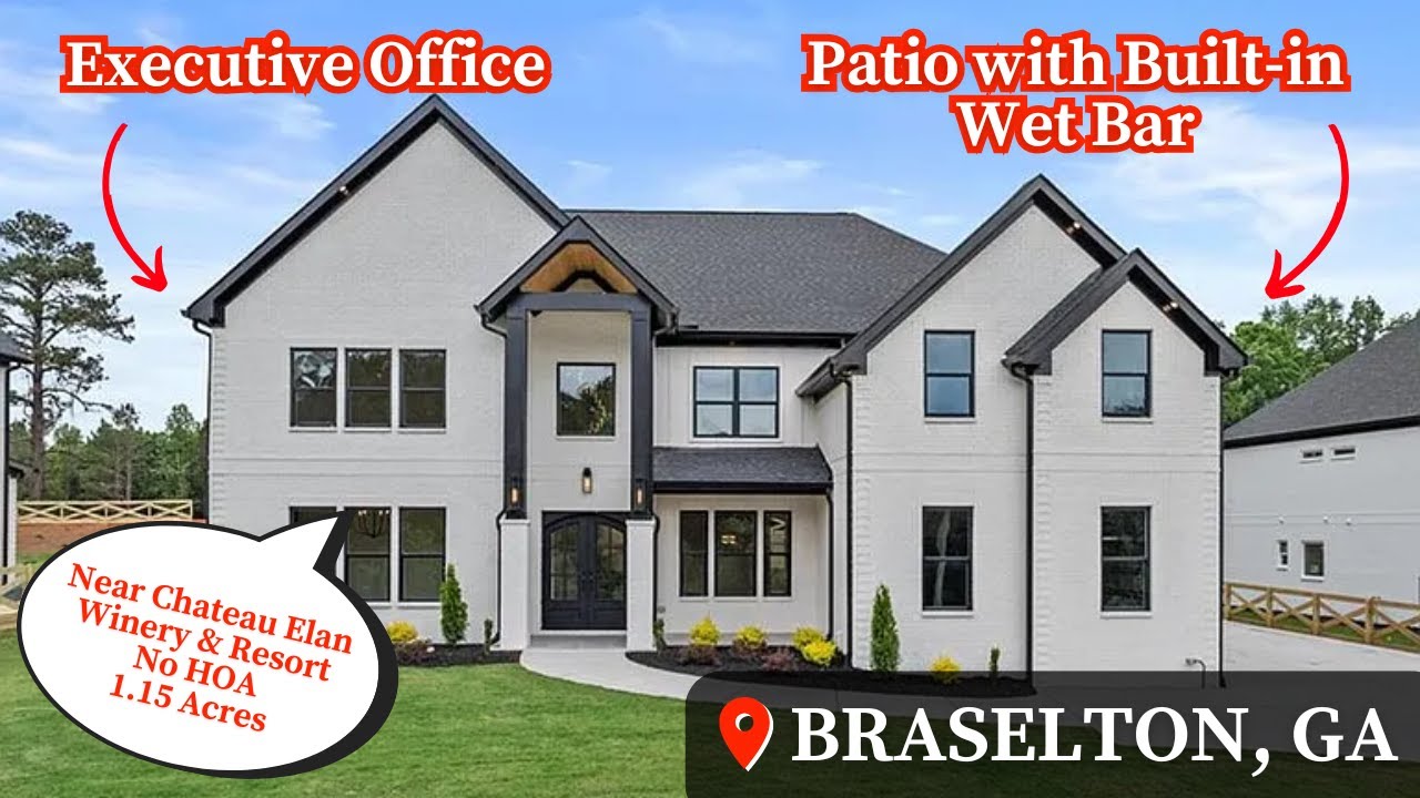 Living In Braselton, GA | Luxury Custom-Built Home | Modern Home Tour | Atlanta New Homes