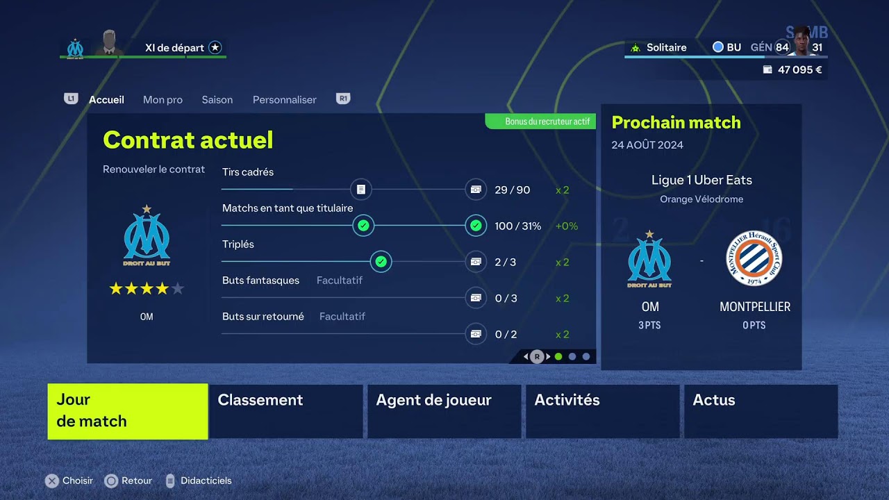 Carri&egrave;re OM fc24