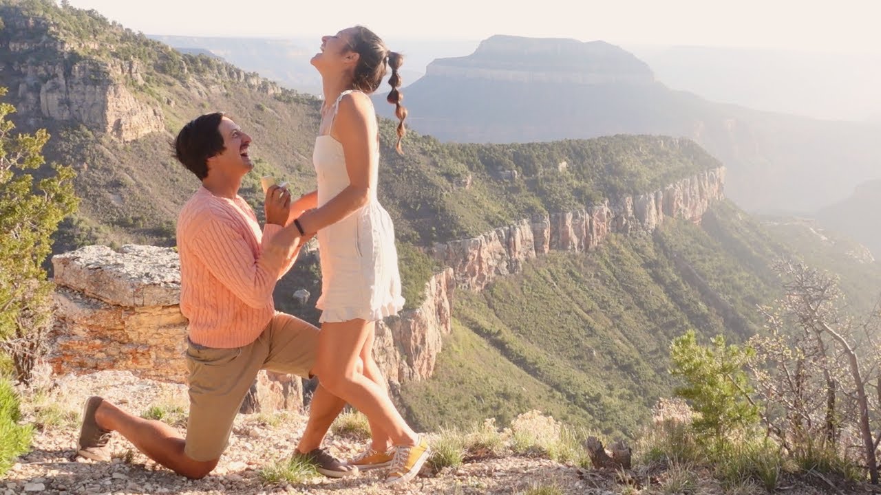 HE PROPOSED AT THE GRAND CANYON 💛 engagement vlog
