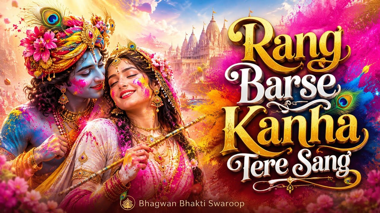 Rang Barse Kanha Tere Sang ❤️ | Radha Krishna Holi Song 2026 | Vrindavan Holi Special Bhajan |
