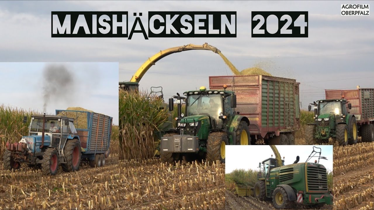 Maish&auml;cksel-Sound pur - Hautnah dabei -  Maisernte 2024 - John Deere 7450 ProDrive - HG Grassersdorf