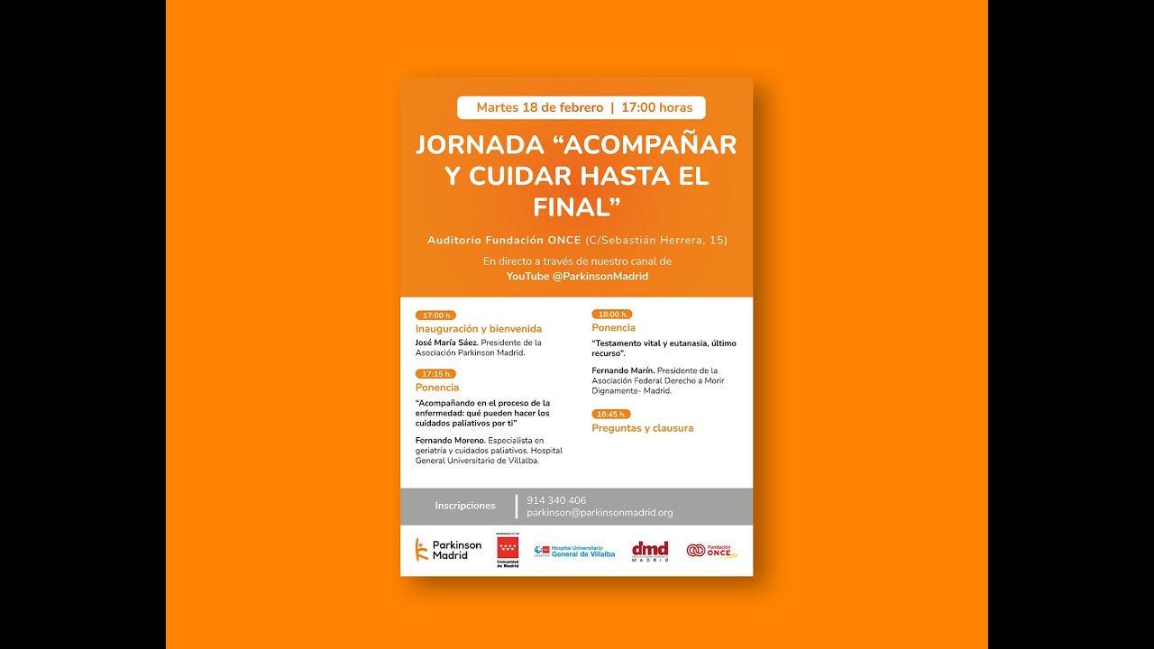 Jornada “Acompañar y cuidar hasta el final” en el párkinson
