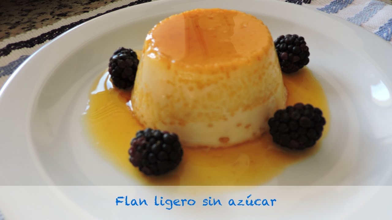 Flan ligero sin azúcar
