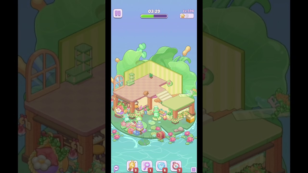 Game play || Dreamy room level 596 #dreamyroom #fantasyroom #game #gameplay #fyp