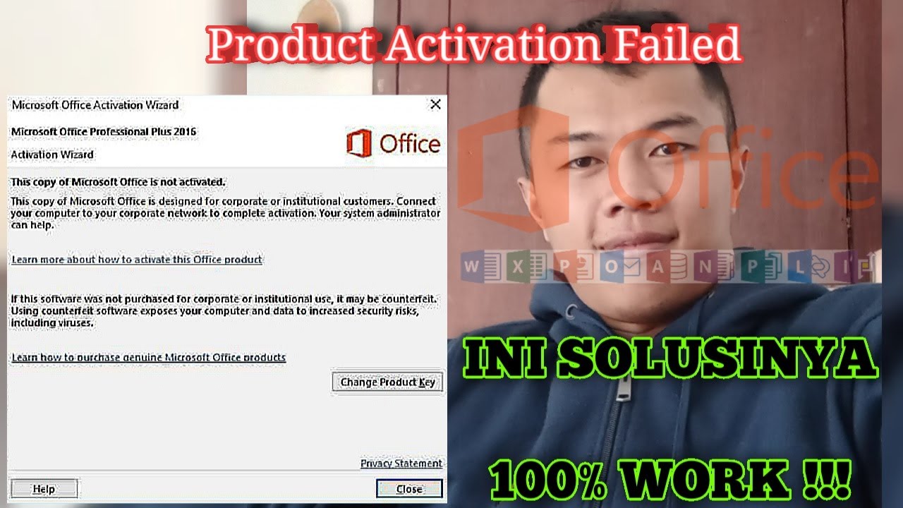 Cara Mengatasi Product Activation Failed Pada Microsoft Office