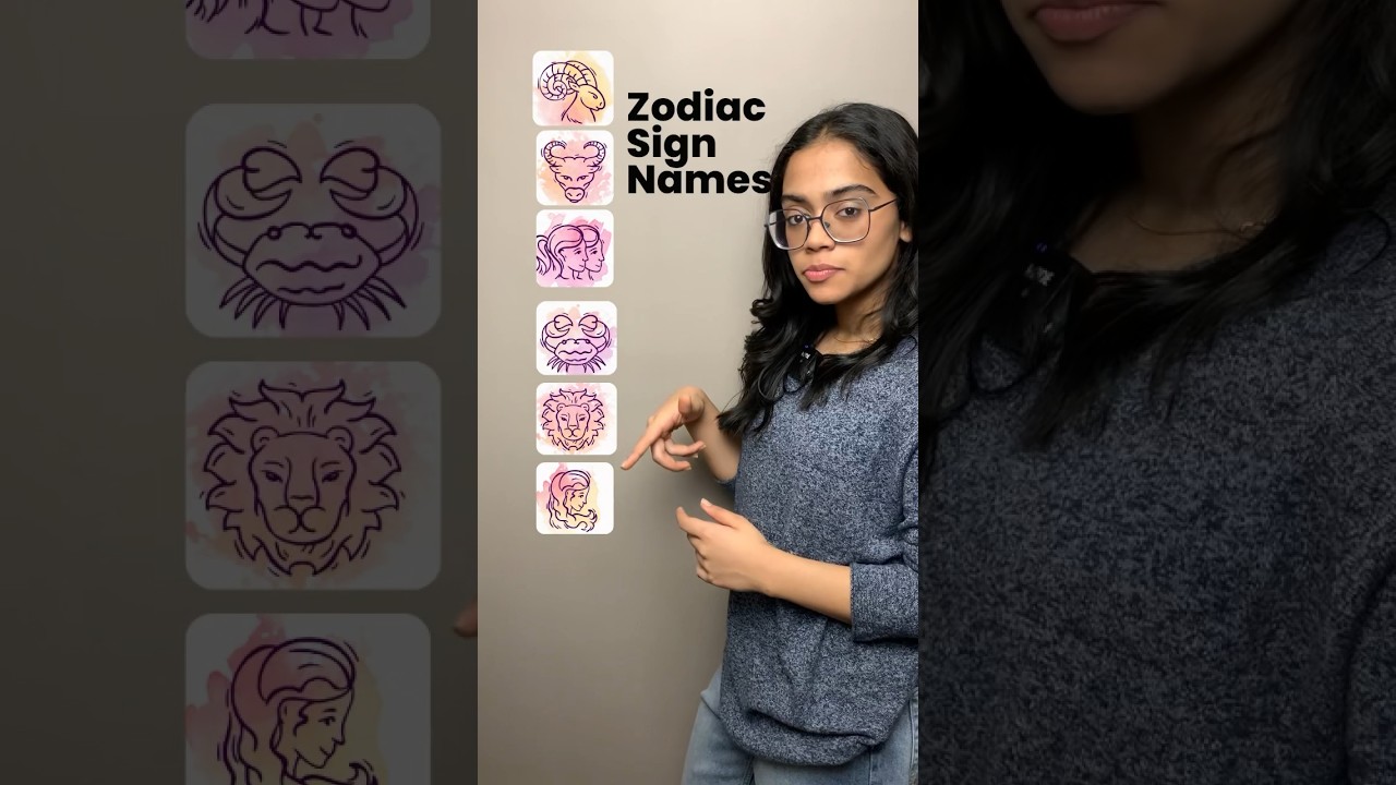 Названия знаков зодиака и их произношение | Английский словарь #zodiacsigns #pronunciation