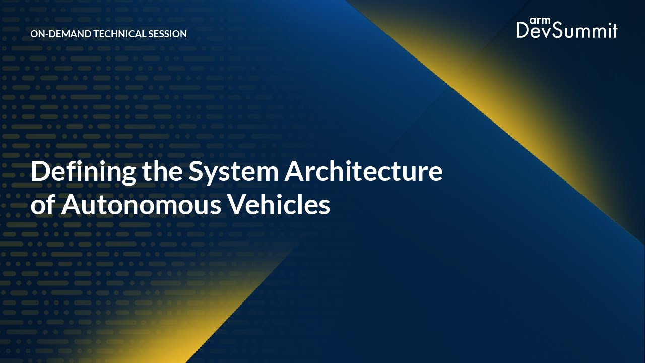 Defining the System Architecture of Autonomous Vehicles