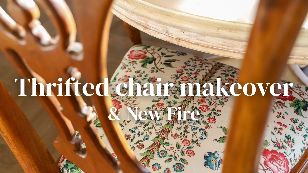 A Cosy Cottage Refresh | Upholstering Chairs & A New Fire