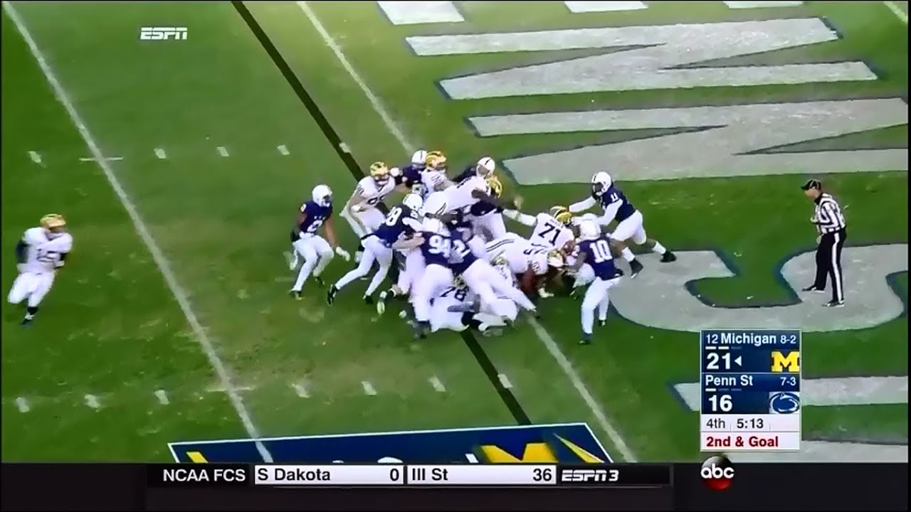 2015: Michigan 28 Penn State 16