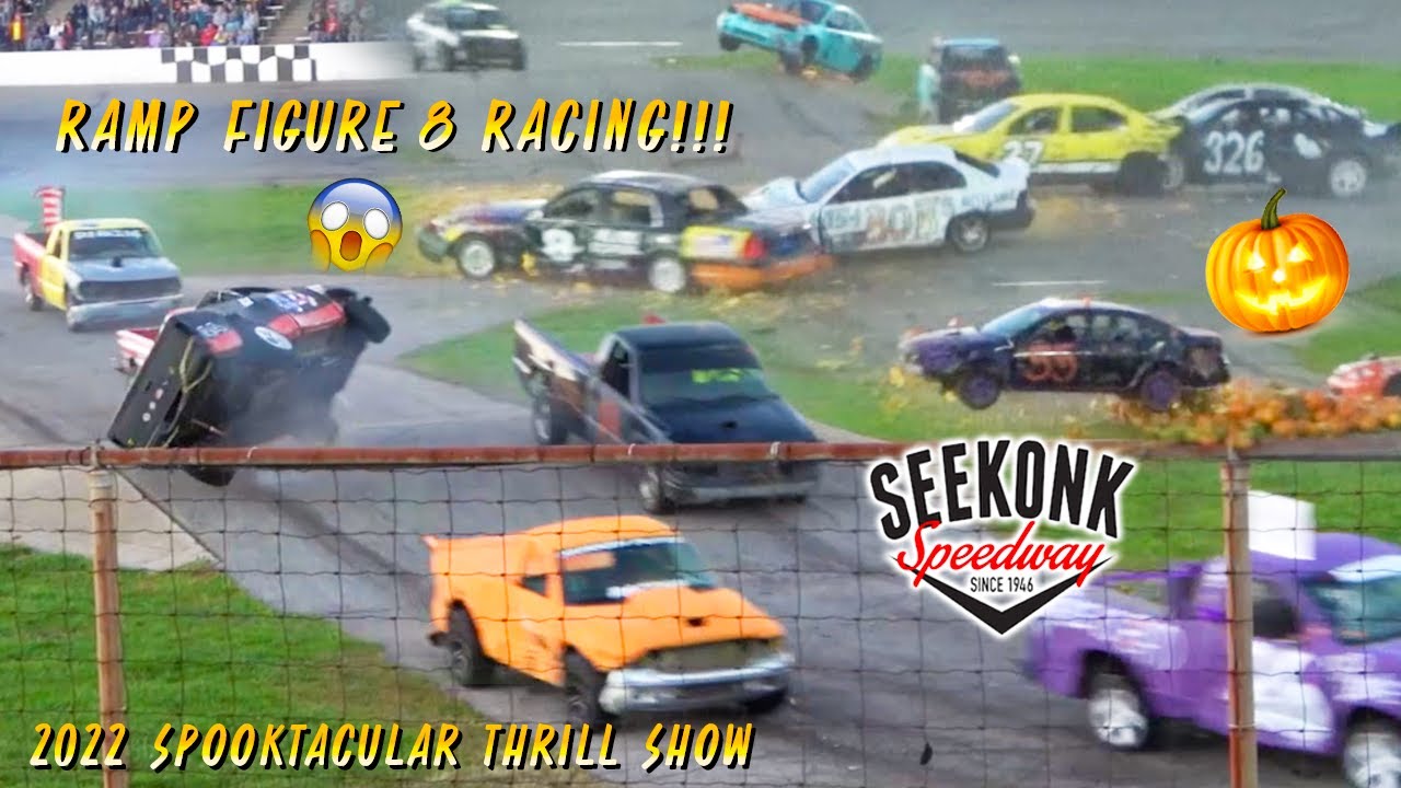 RAMP FIGURE 8 RACING!!! Spooktacular Pumpkin Smash Thrill Show 2022