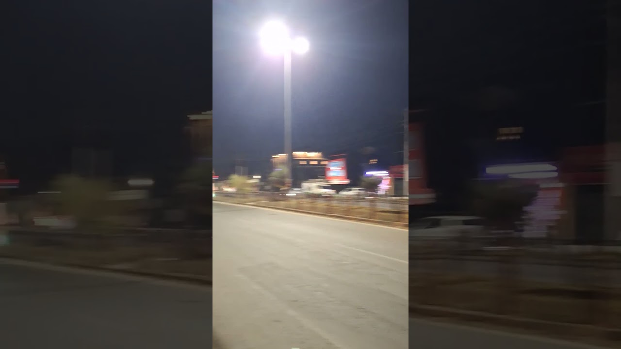 NH1 Hyderpora, Srinagar.                   #nightlife #nature#highway #kashmirbeauty #travel