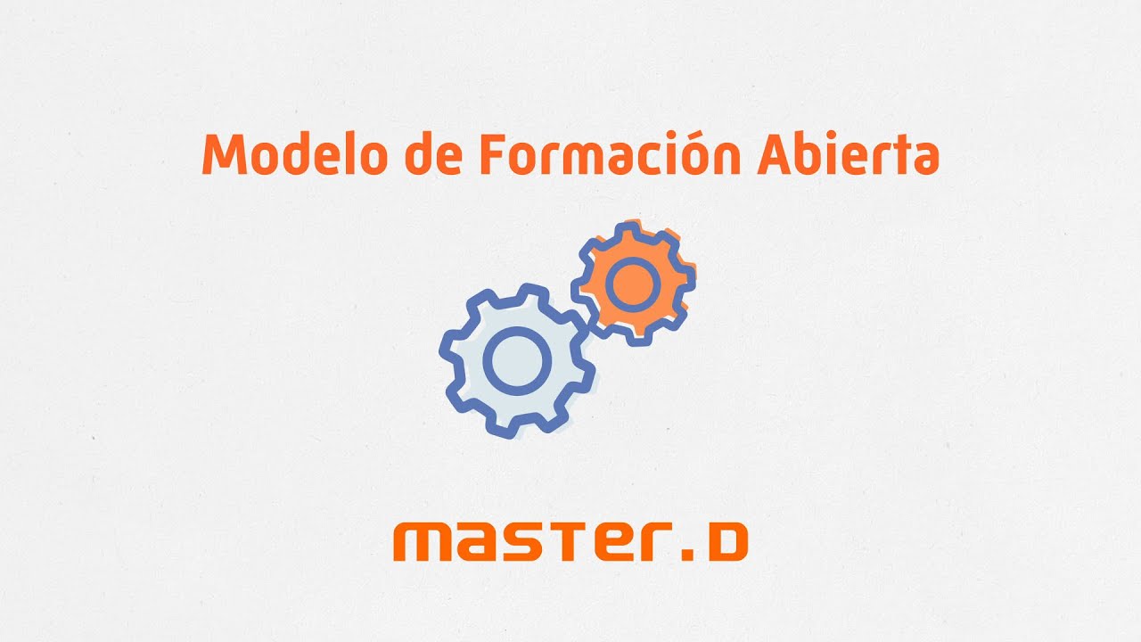 Modelo de #Formaci&oacute;n #Abierta MasterD 💻 📙&iexcl;Nos Adaptamos a ti!