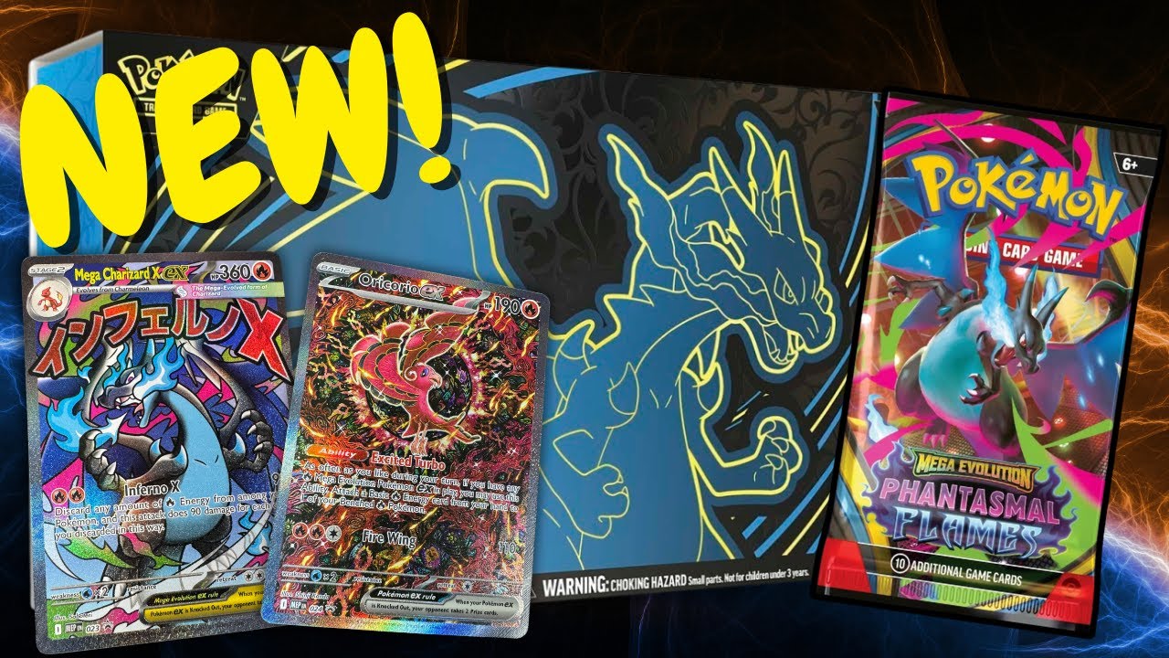 CRAZY PULL, открытие коробки коллекции Mega Charizard X ex Ultra Premium!