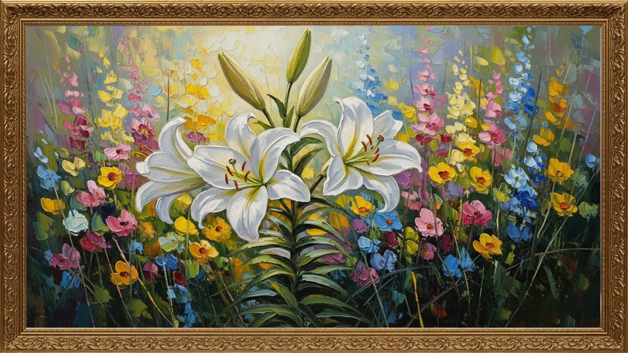 Gentle Garden Blossom Canvas | Decorative Art Atmosphere